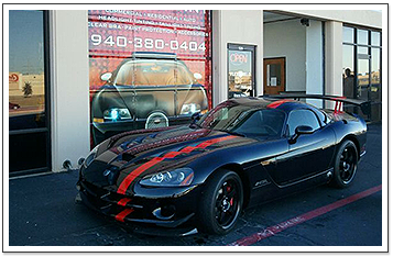 Black Sporty Car with Tinted Windows